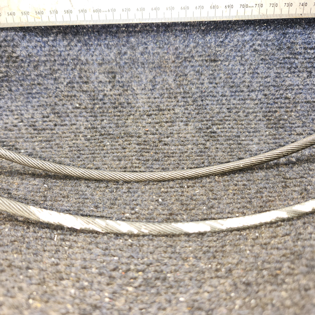Used aircraft parts for sale, 555-815 Piper PA32RT-300 Throttle Control Cable (114" long)