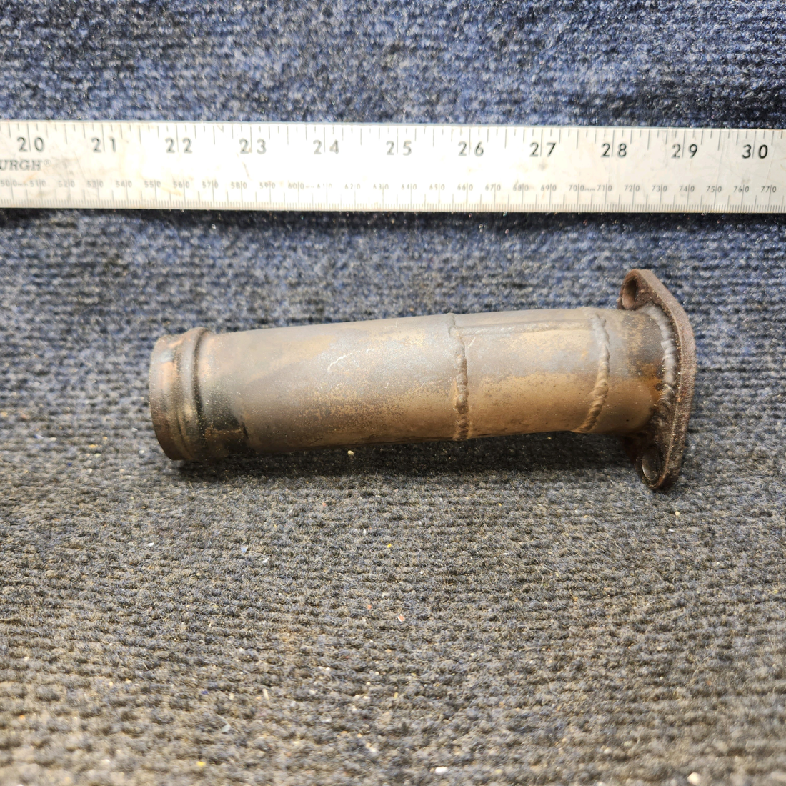 Used aircraft parts for sale, 0550176-13 Continental O-300 Cessna C175 Curved Exhaust Riser