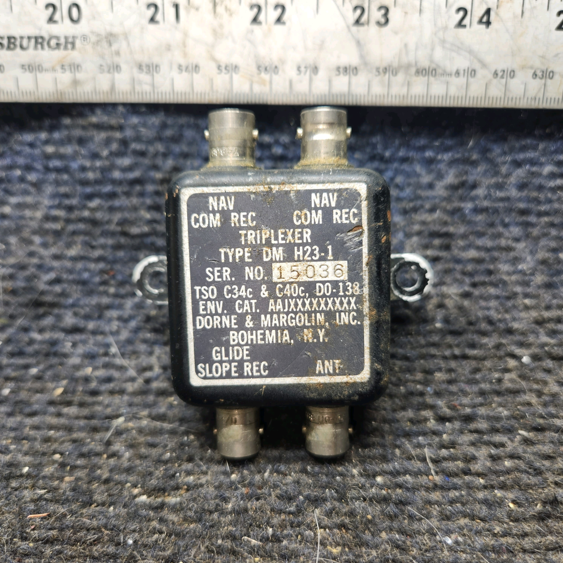 Used aircraft parts for sale, DM-H23-1 Dorne and Margolin cessna 172N Triplexer
