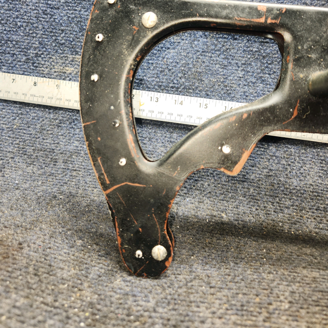 Used aircraft parts for sale, 0510166-6, 0510171-1 Cessna 172E Flap Lever Assembly with Ratchet and Spacers