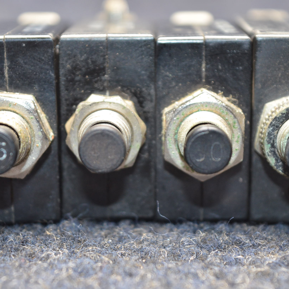 Used aircraft parts for sale, CB-2330A /15A /40A /55A Cessna C175 CIRCUIT BREAKER LOT OF FOUR(4) 15A/30A/40A/55A.