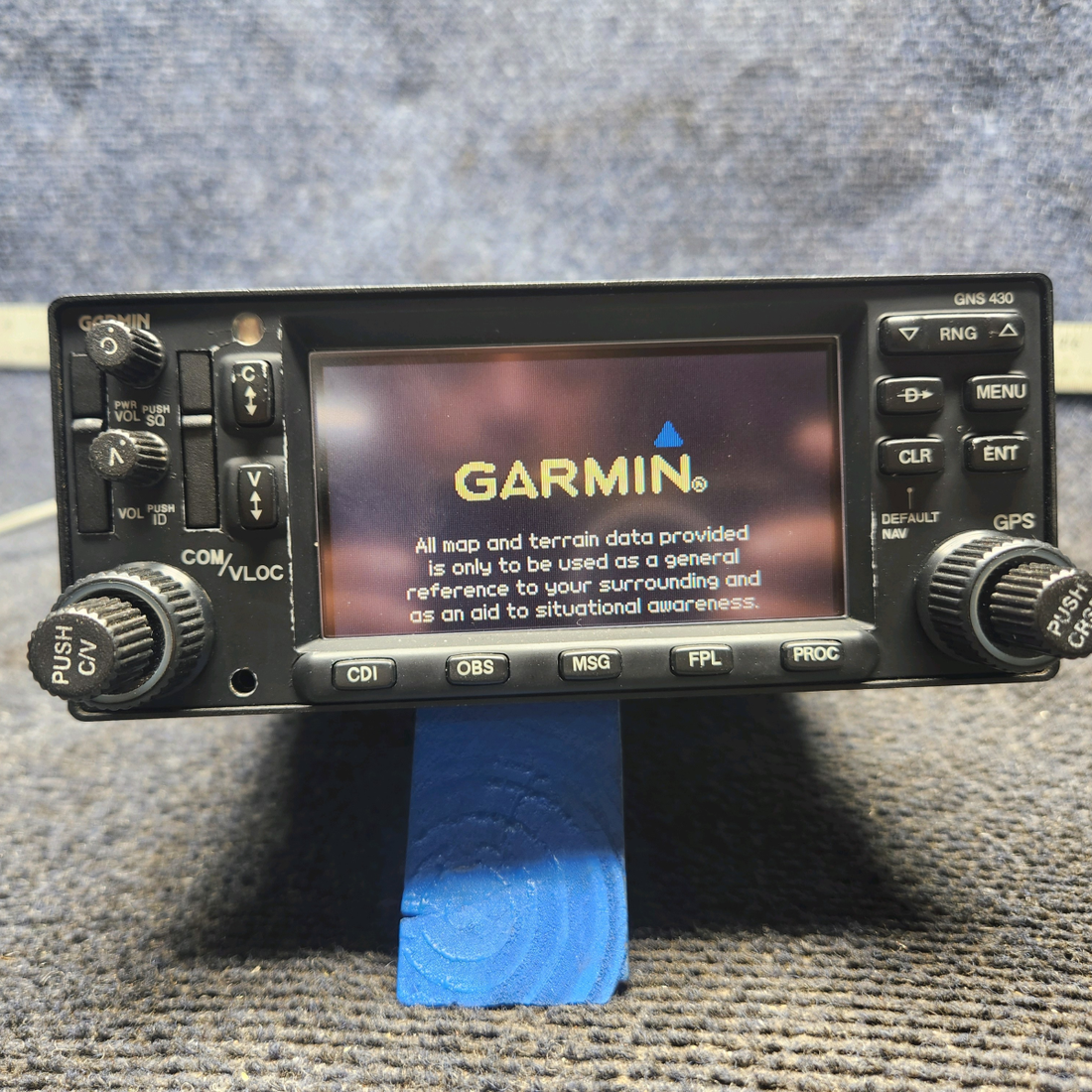 Used aircraft parts for sale, 011-01060-40 Garmin GNS 430W Cessna 172E WAAS GPS/COM/NAV With Tray and Connectors
