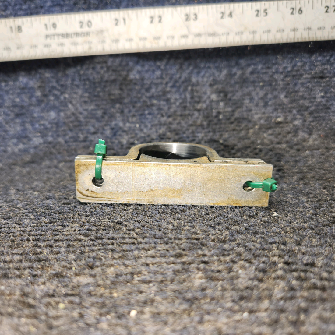 Used aircraft parts for sale, 35402-000 Piper PA28-161 Torque Shaft Support Clamp Assembly