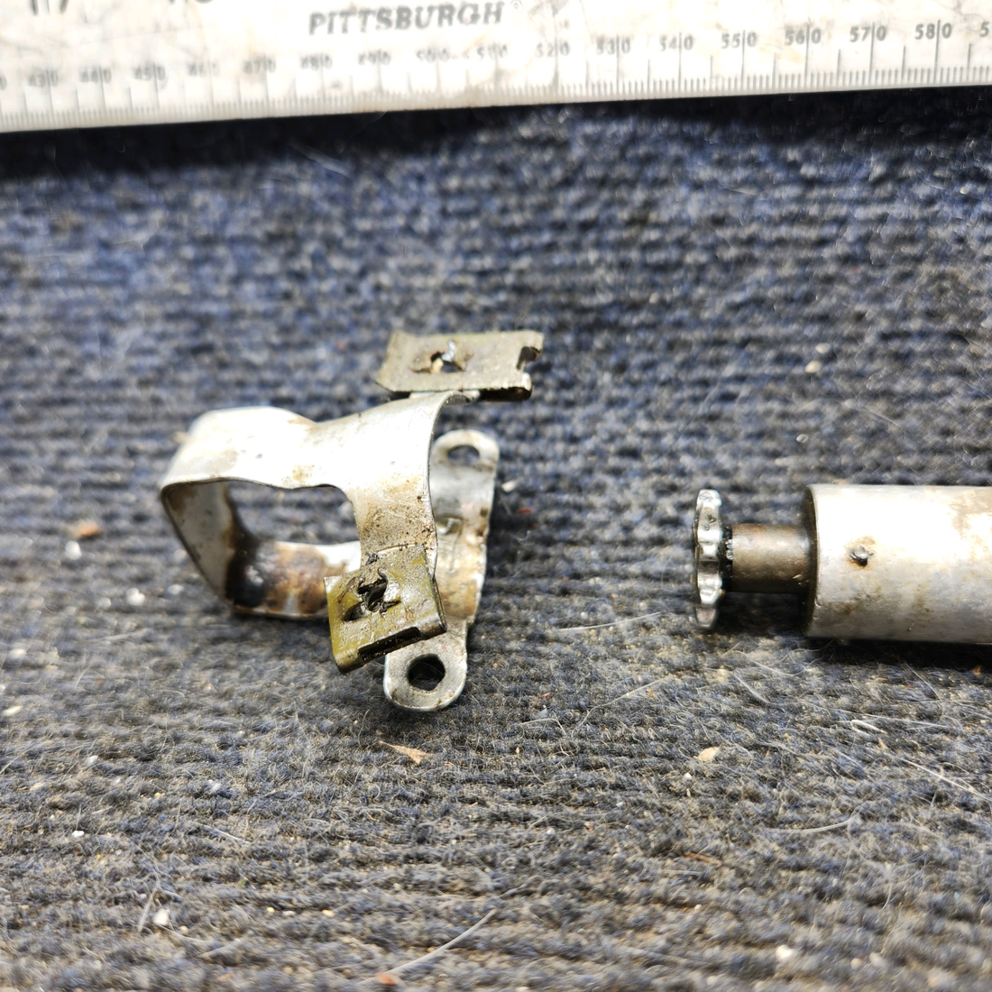 Used aircraft parts for sale, 0310293-2 cessna 150G Elevator Trim Tab Actuator with Guard and Clamps