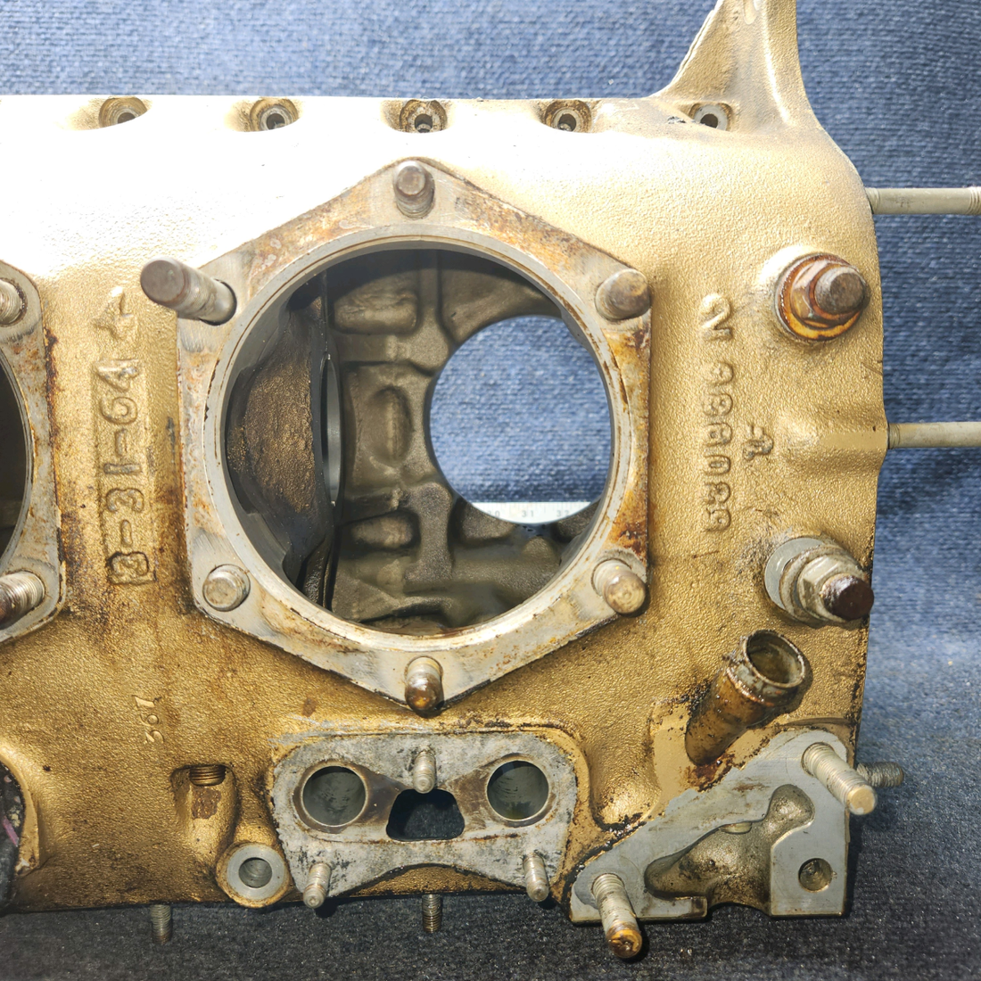 Used aircraft parts for sale, 530836 Continental O-300-D Cessna 172F Crankcase