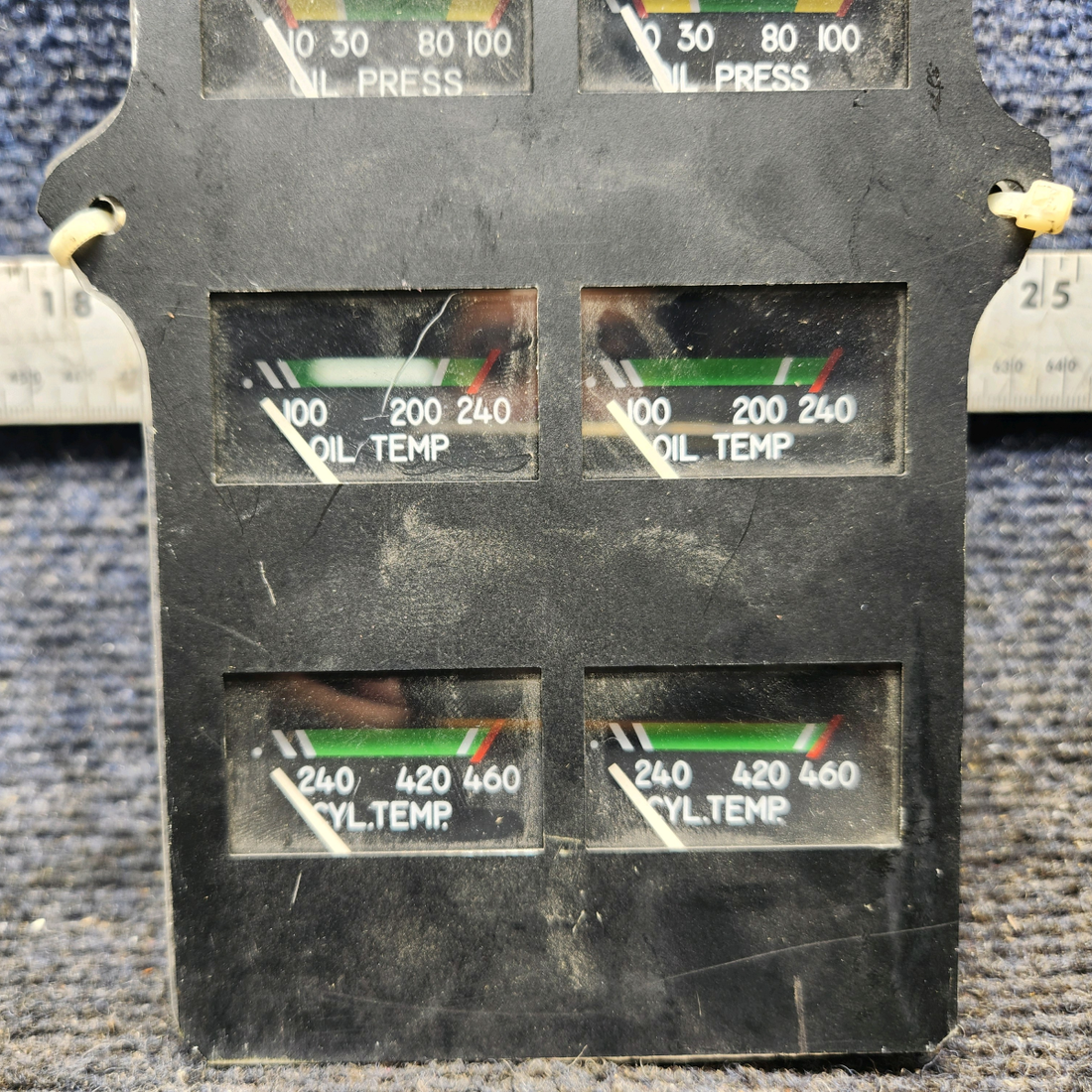 Used aircraft parts for sale, 548-584 Rochester Gauges Piper PA34-220T Intrument Gauge Cluster (12V)