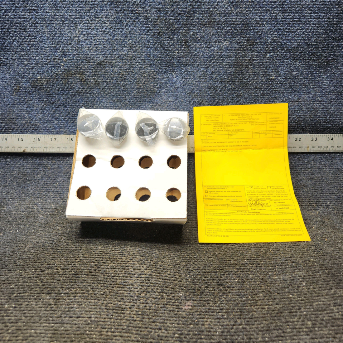 Used aircraft parts for sale, 15B26064 Lycoming O-320 PIPER PA28-140 Body Hidraulic Tappet "Set of 4"