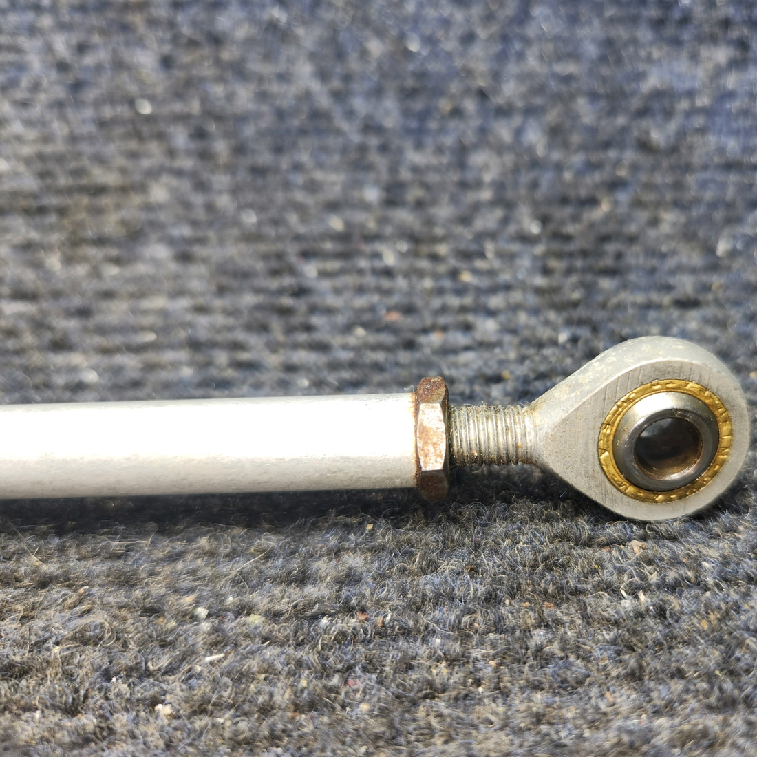 Used aircraft parts for sale, 169-524013-33 Beechcraft C23 SUNDOWNER Aft Rudder Pedal Control Rod Interconnect Assembly