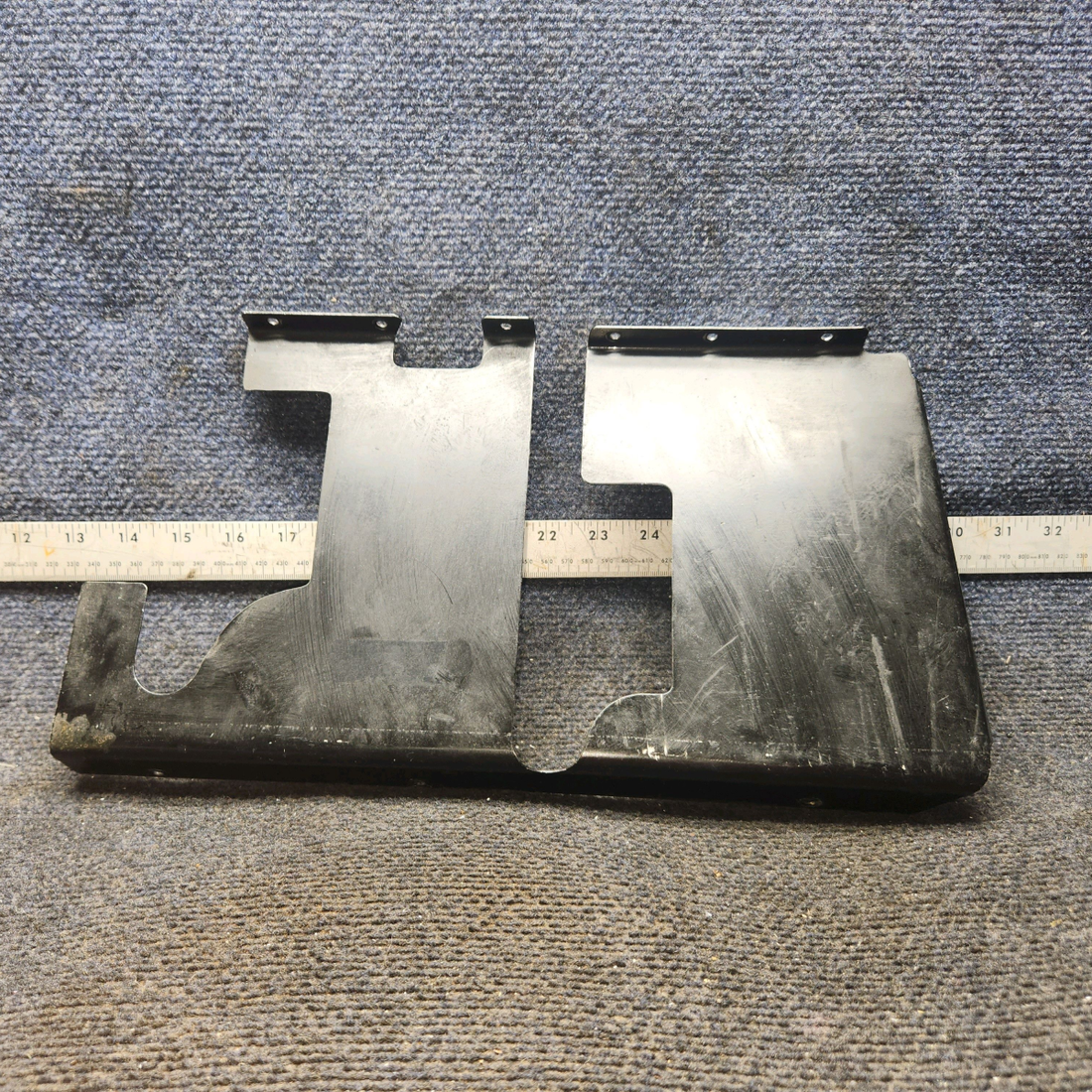 Used aircraft parts for sale, 0513058-1 Cessna 172E Rudder Bar Shield - RH Dual Controls