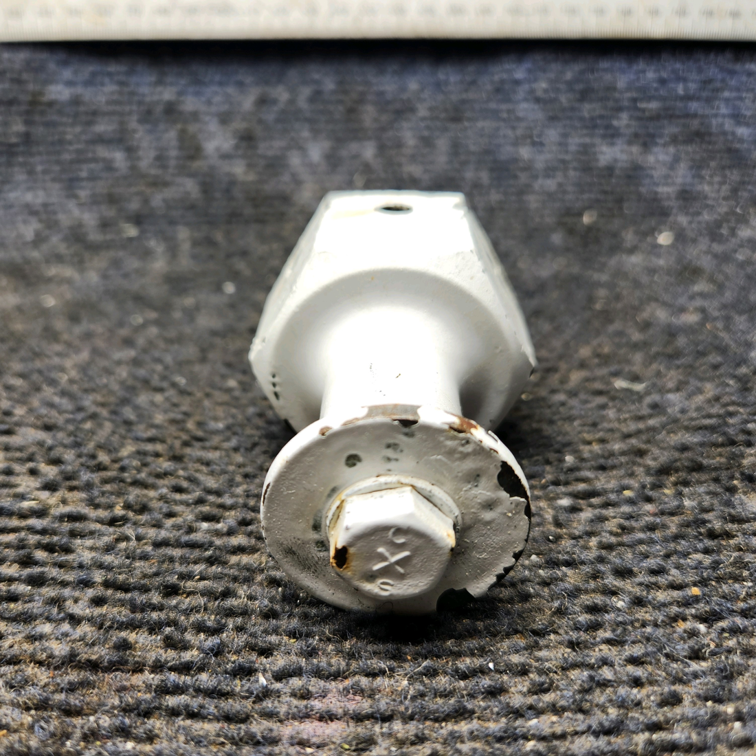 Used aircraft parts for sale, 0441130-2 Cessna 172E Main Gear Axle Fairing Nut (Length: 2.563")