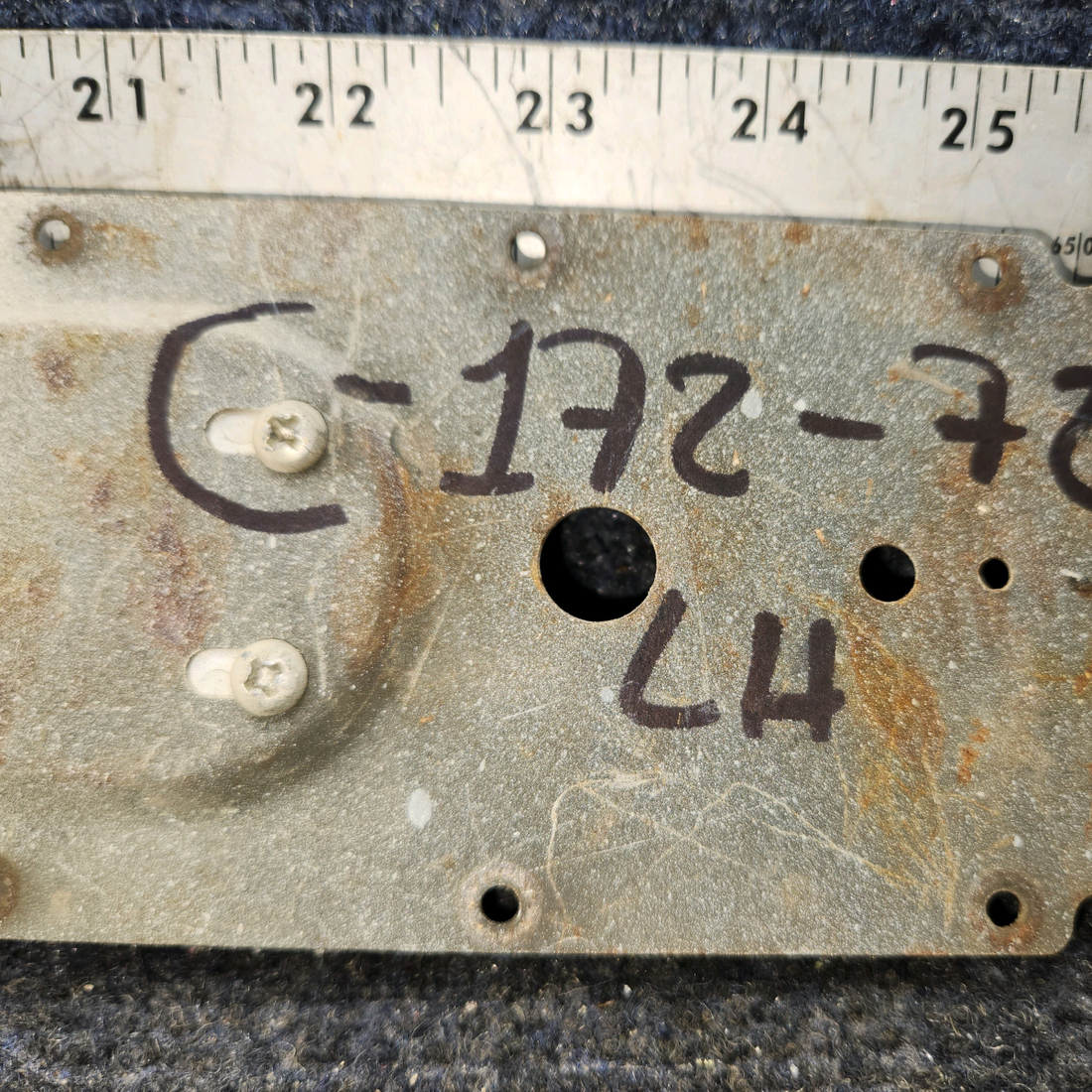 Used aircraft parts for sale, 0413387 Cessna Cabin Door  Lach Plate - LH - Price Per Each