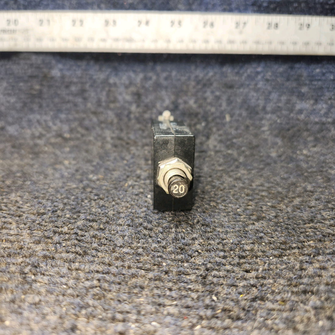 Used aircraft parts for sale, 454659 Tyco W23 Series Beechcraft F35 Circuit Breaker 20 Amps