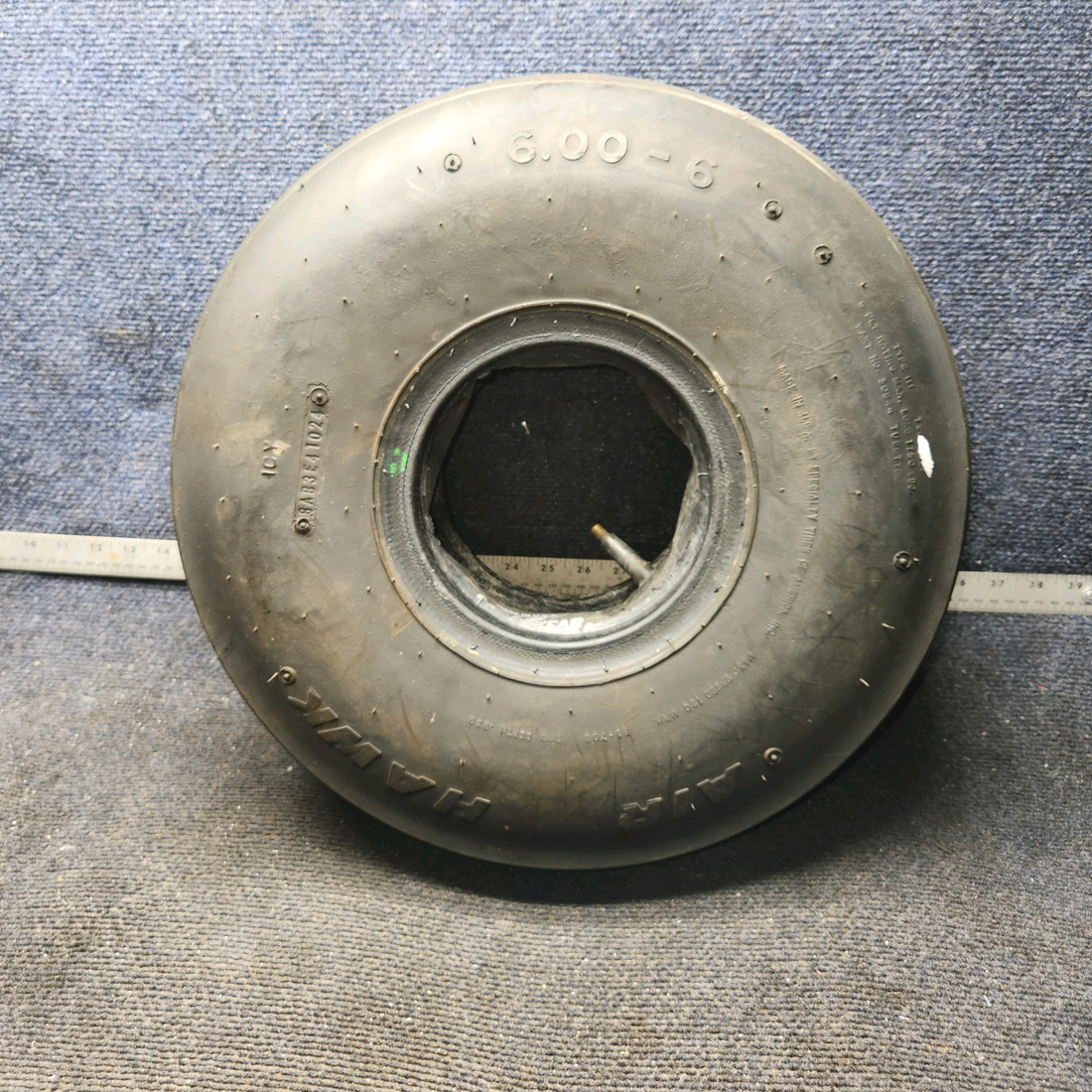 Used aircraft parts for sale, 6.00-6 Air Hawk 6.00-6 Cessna 172E Tire 6 PLY with tube
