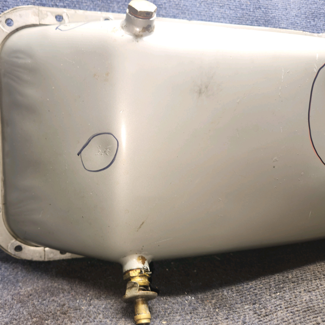 Used aircraft parts for sale, 539937 Continental O-470 Cessna 182G Sump Oil Assembly