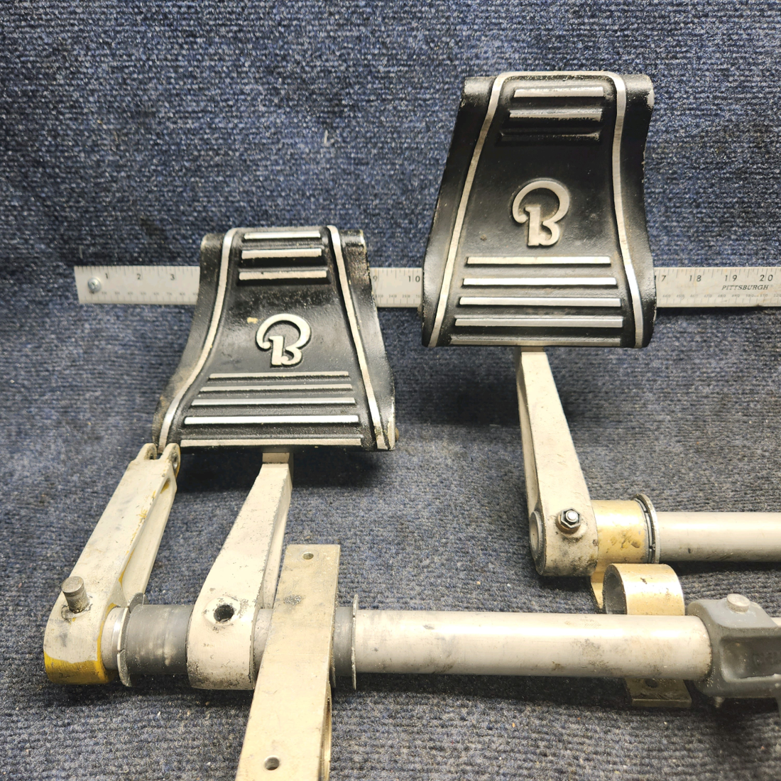 Used aircraft parts for sale, 169-524013-605 Beechcraft A24R Rudder Pedal Assy