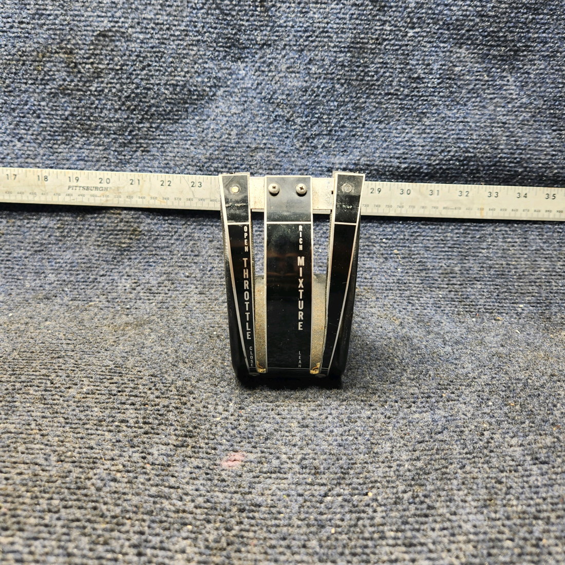 Used aircraft parts for sale, 67232-047 Piper PA28-140 Engine Controls Cover w/ Placard