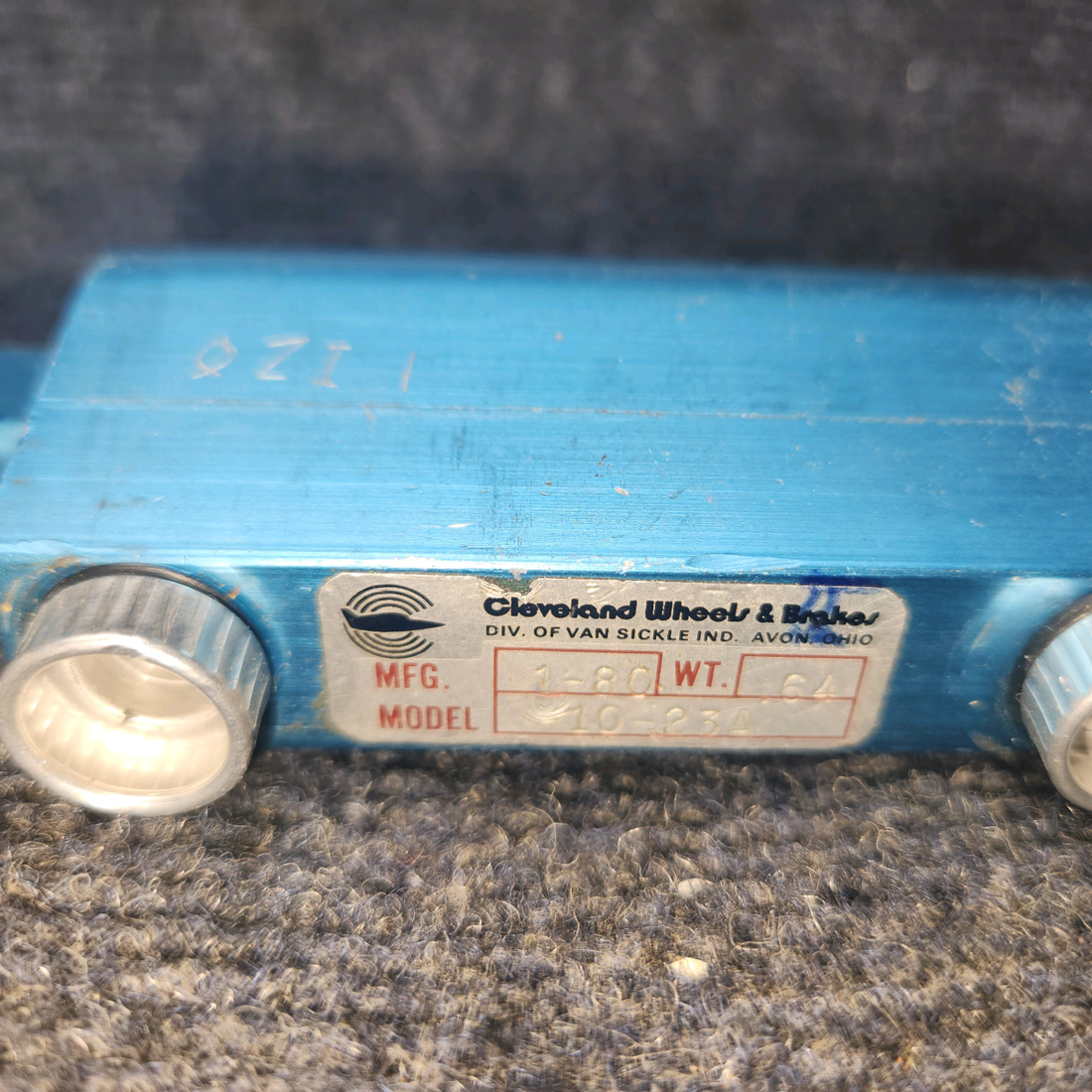 Used aircraft parts for sale, 455971 Cleveland 10-23A Piper PA-31 Brake Master Cylinder