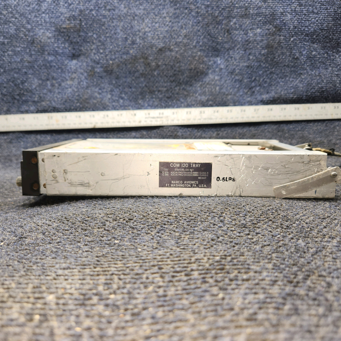 Used aircraft parts for sale, Narco COM 11A Narco Avionics Com 11A Cessna 172F COMM with tray and connector  - Untested