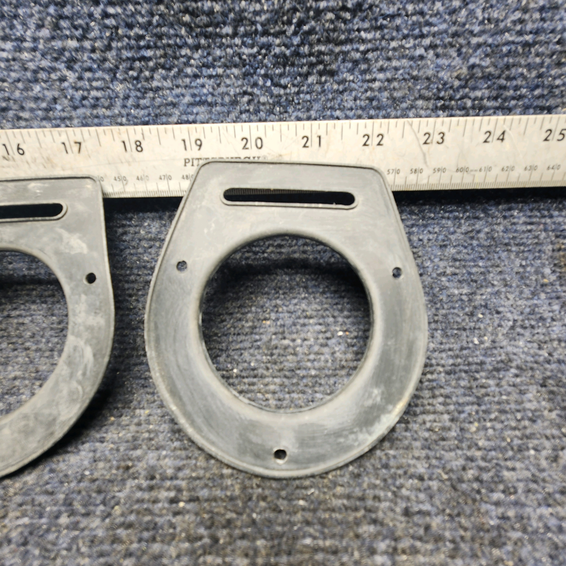 Used aircraft parts for sale, 65735-019 Piper Pa28-161 AIR VENT FLANGE (BLACK) "SET OF TWO"