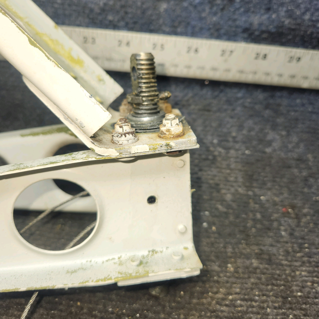 Used aircraft parts for sale, 65258-013 Piper PA28-140 Stabilator Trim Support Assembly