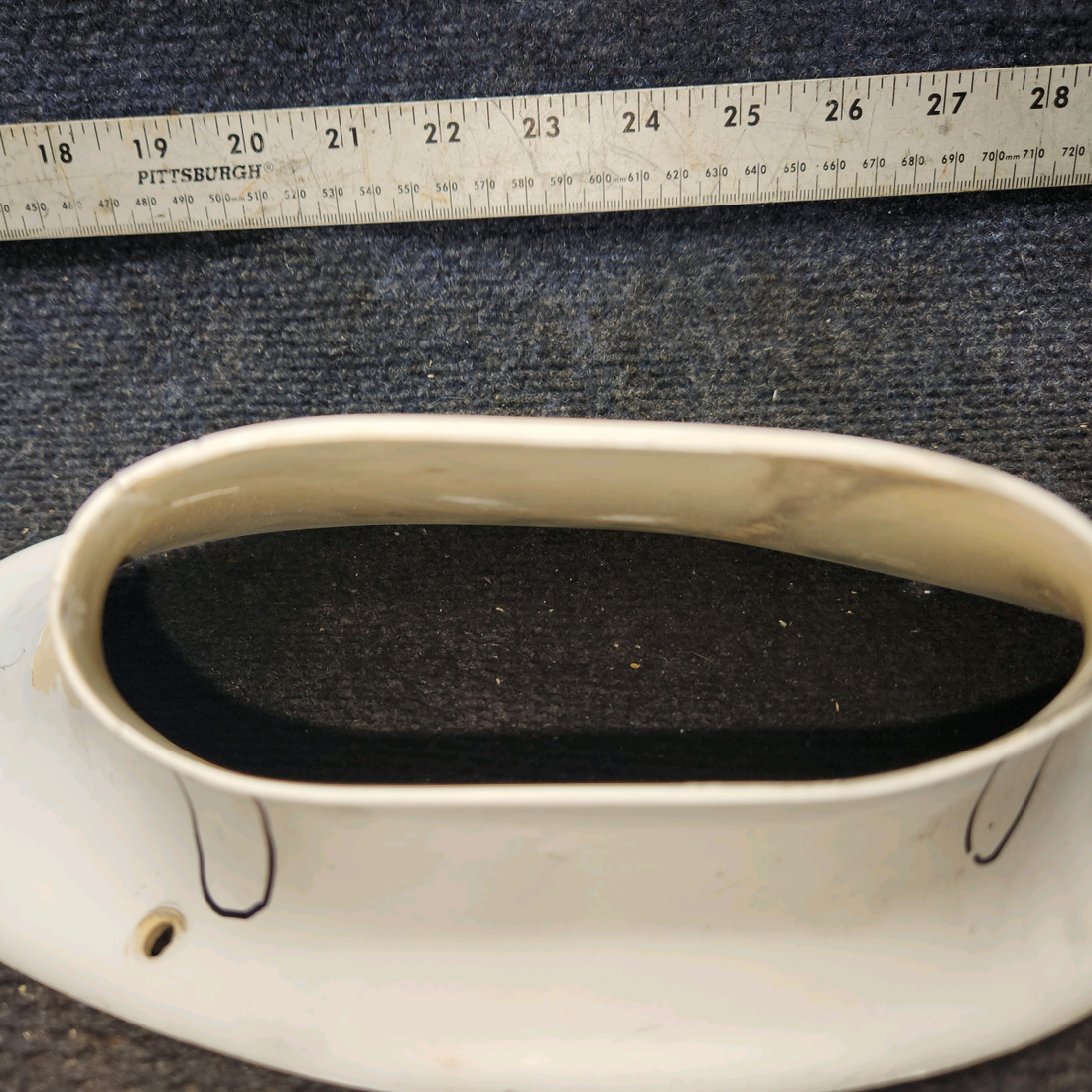 Used aircraft parts for sale, 0522150-4 Cessna 172E Upper Strut Fairing (Worn)