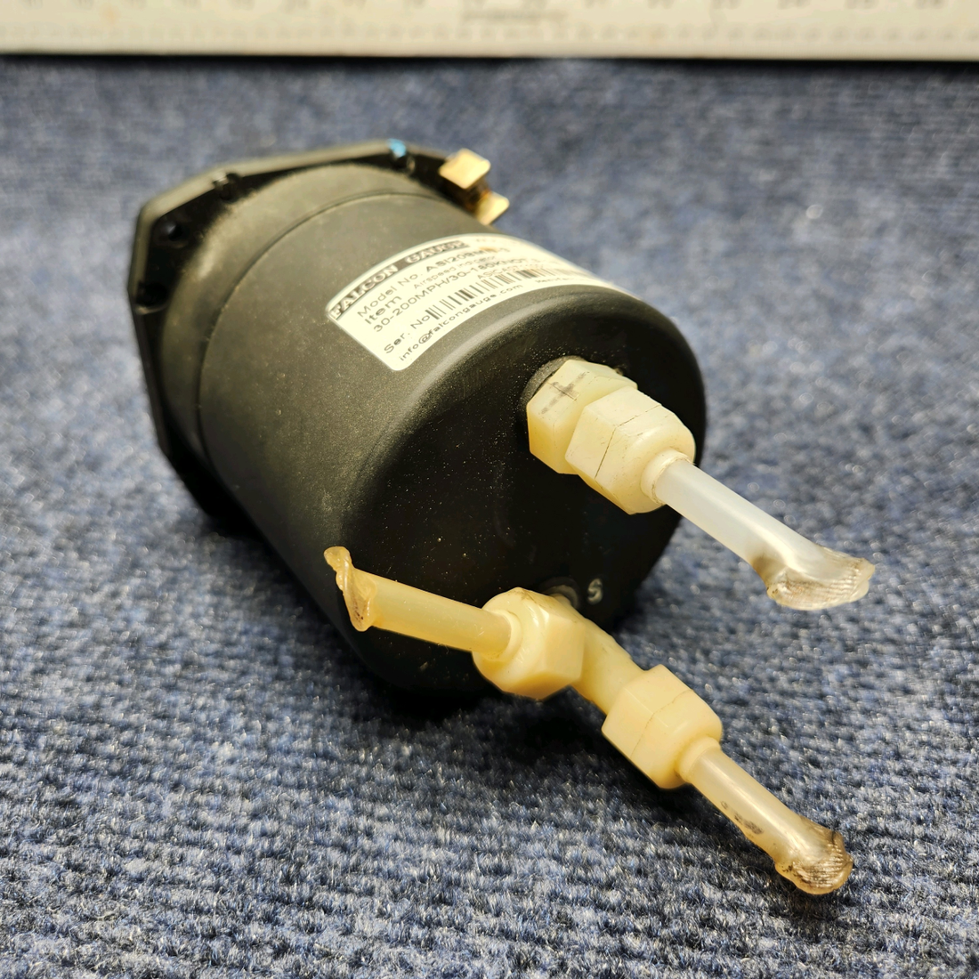 Used aircraft parts for sale, ASI208MN-3 Beechcraft C23 SUNDOWNER FALCON DUAL AIRSPEED INDICATOR 30-200 MPH/180 KNOTS, 3-1/8.