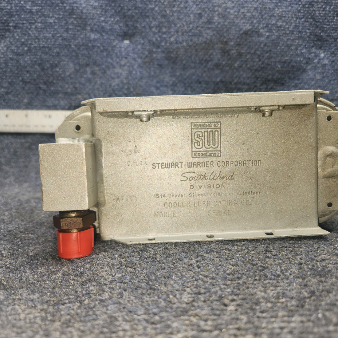 Used aircraft parts for sale, 8432S Beechcraft A24R Oil Cooler Assy