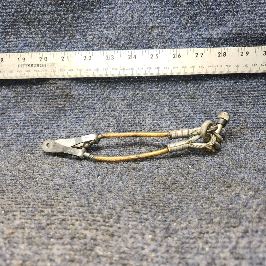 Used aircraft parts for sale, 65774-000 PIPER PA28-140 Cable Assy Seatbelt Attach - Rear Center