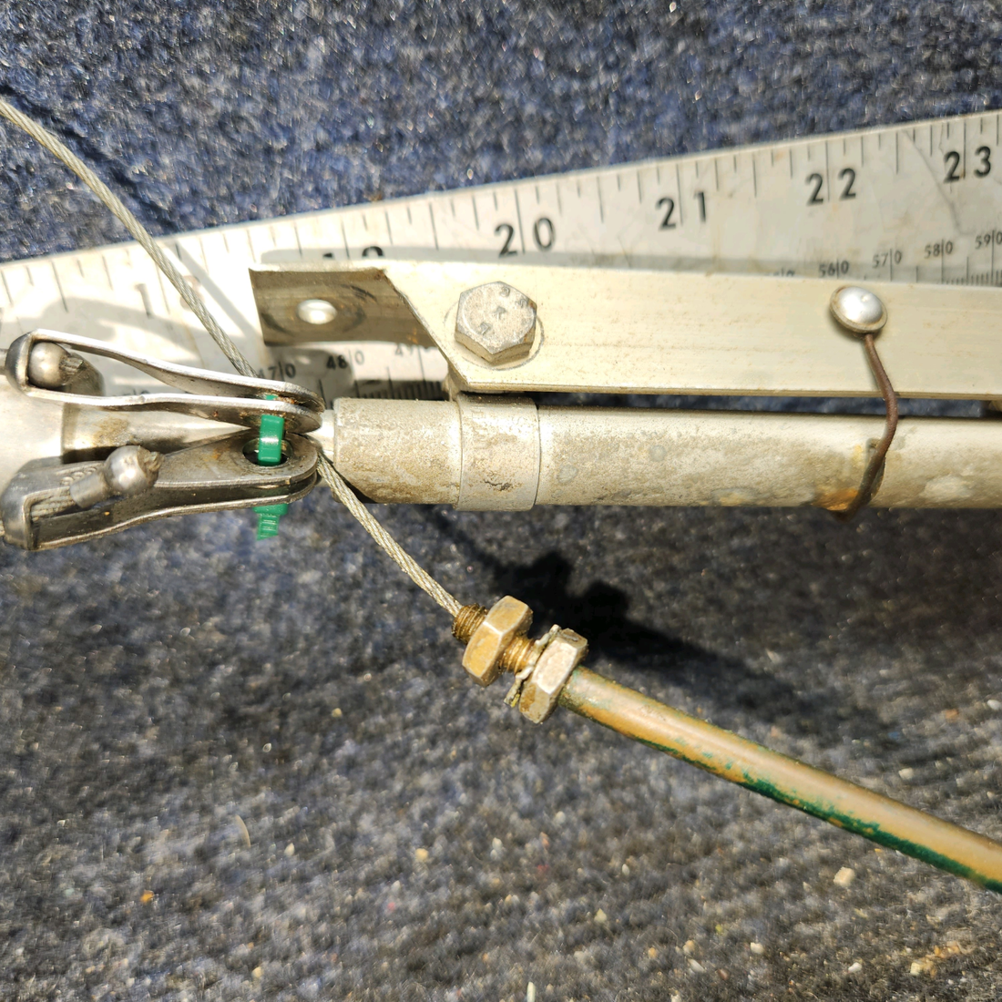 Used aircraft parts for sale, 0813150-55 Cessna 172F Parking Brake Handle Assy