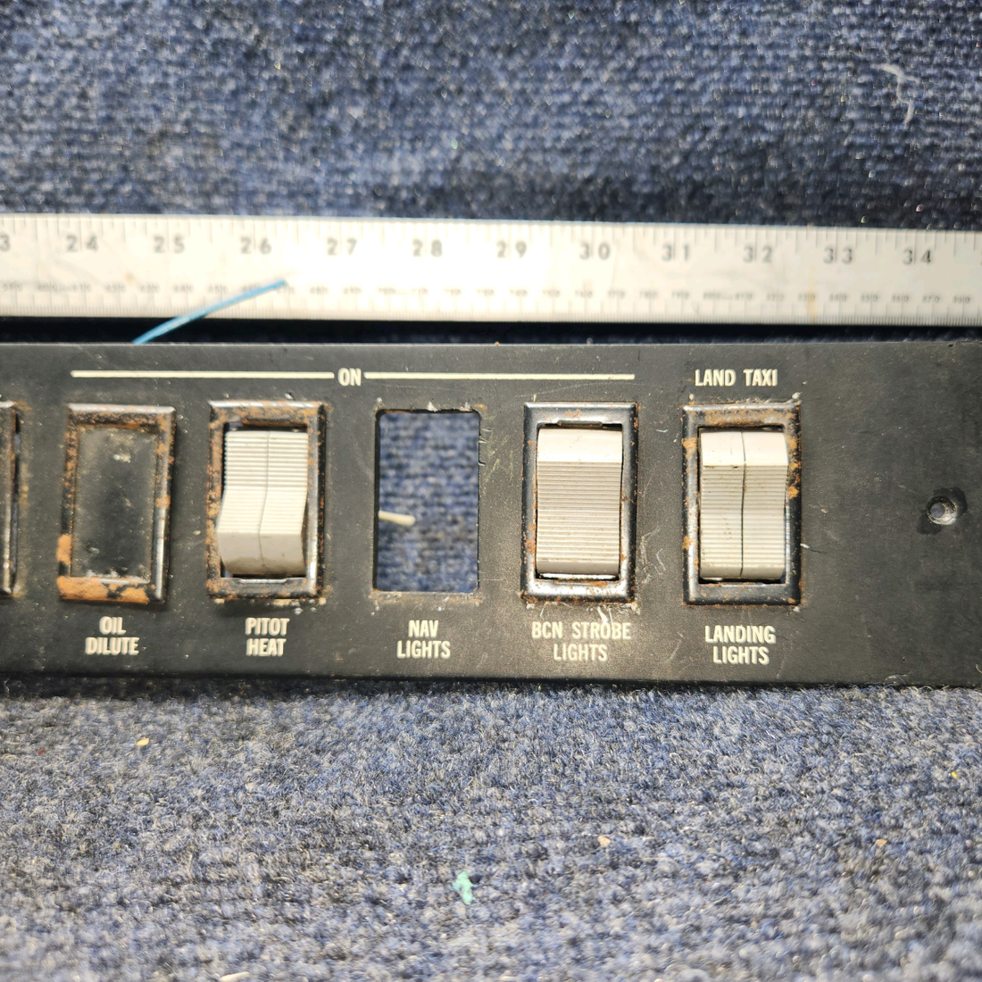 Used aircraft parts for sale, 1213364-3, 1213314-9 Cessna 182P Panel Assy with Switches