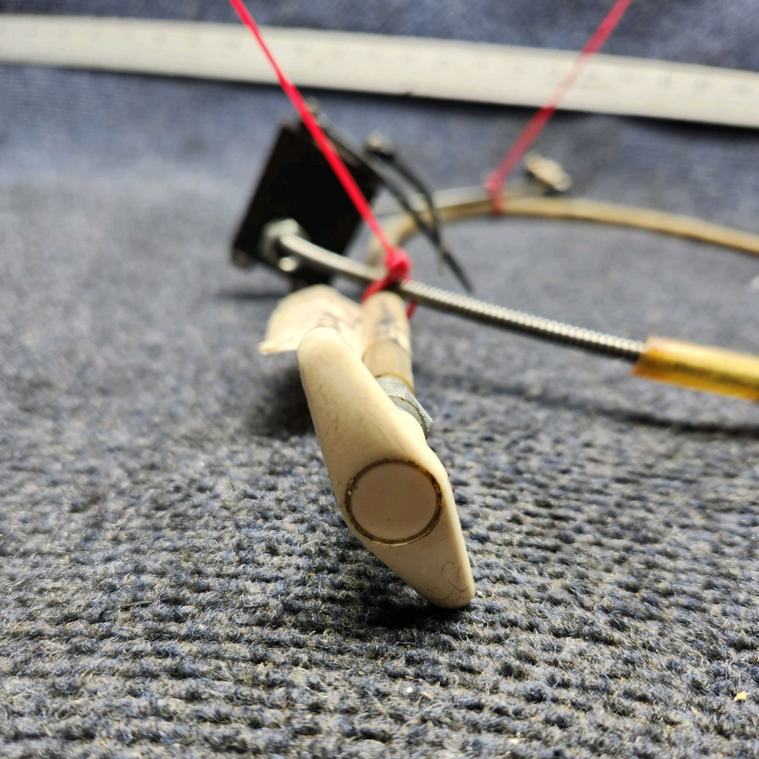 Used aircraft parts for sale, 35-380063-13 Beechcraft F33A PARKING BRAKE CONTROL CABLE ASSEMBLY (LENGTH: 59")