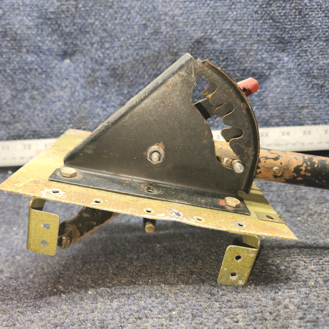 Used aircraft parts for sale, 67582-003 Piper PA28RT-200 Flap Control Lever Assembly w/ Emergency Gear Extension