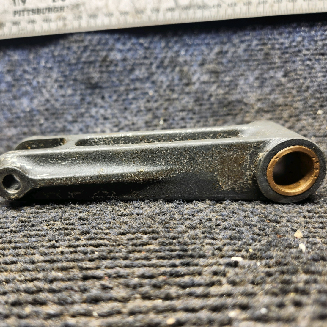 Used aircraft parts for sale, 35-820094-2 Beechcraft 35-33 Nose Gear Retract Idler Arm