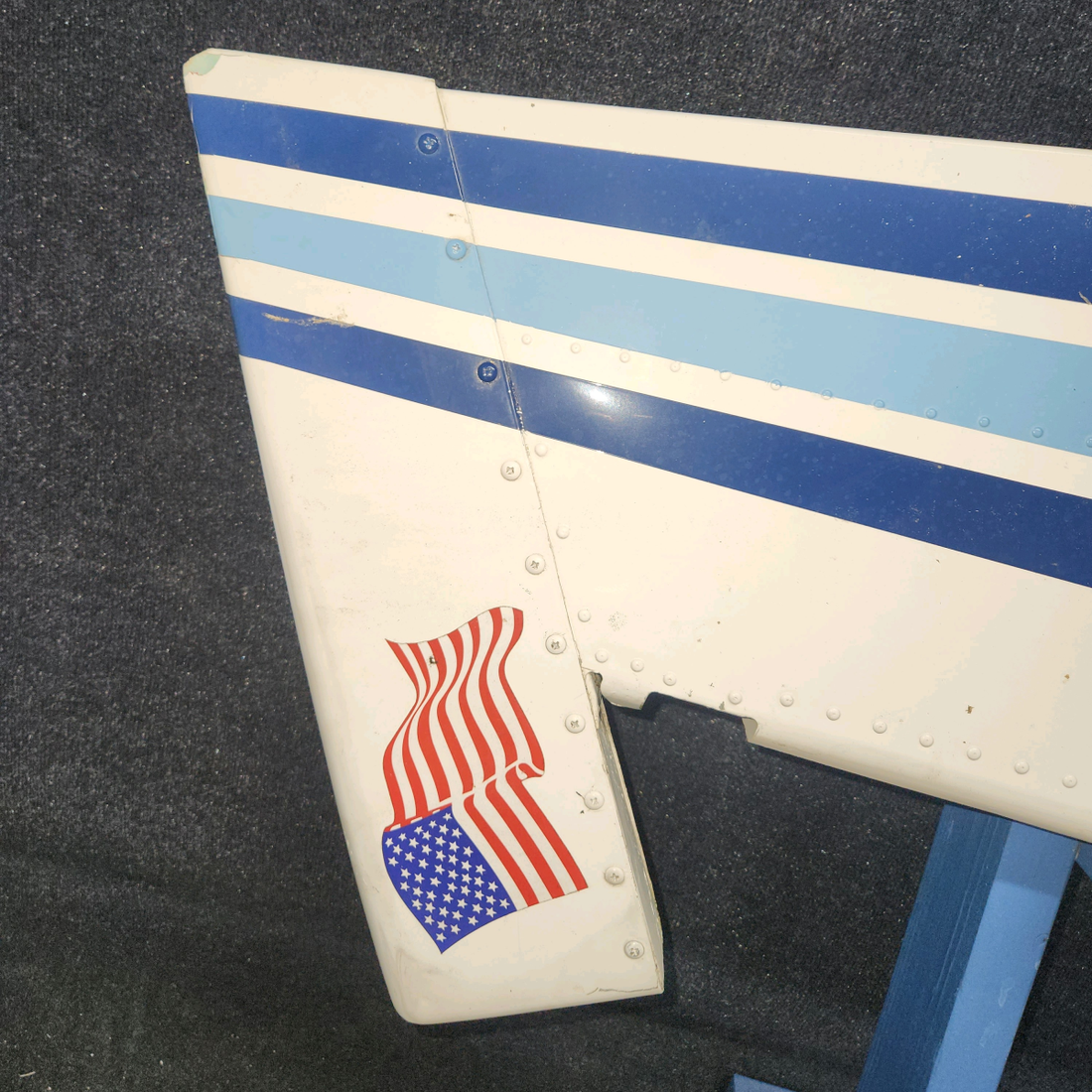 Used aircraft parts for sale, 1231001-5 Cessna 182G Rudder Assembly