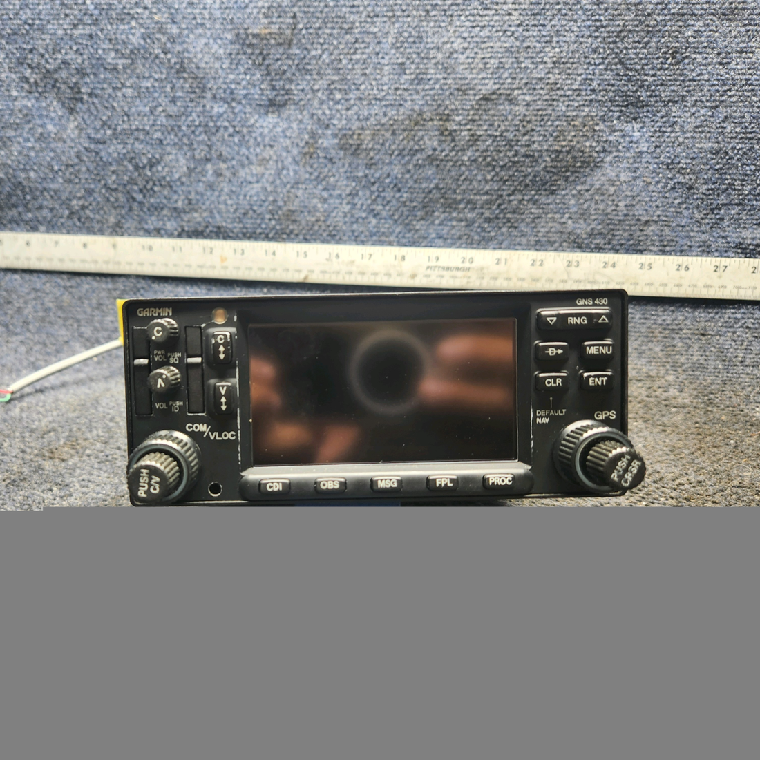 Used aircraft parts for sale, 011-01060-40 Garmin GNS 430W Cessna 172E WAAS GPS/COM/NAV With Tray and Connectors