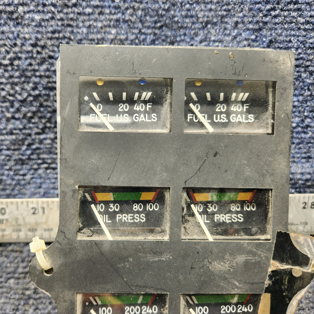 Used aircraft parts for sale, 39569-003 Rochester Gauges Piper PA34-220T Intrument Gauge Cluster (12V)