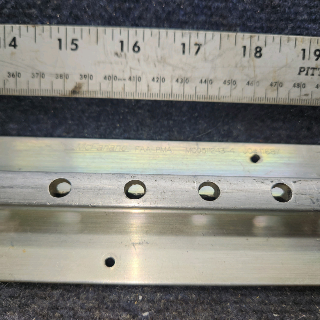 Used aircraft parts for sale, MC0511243-4 cessna 172N Seat Rail – Inboard RH