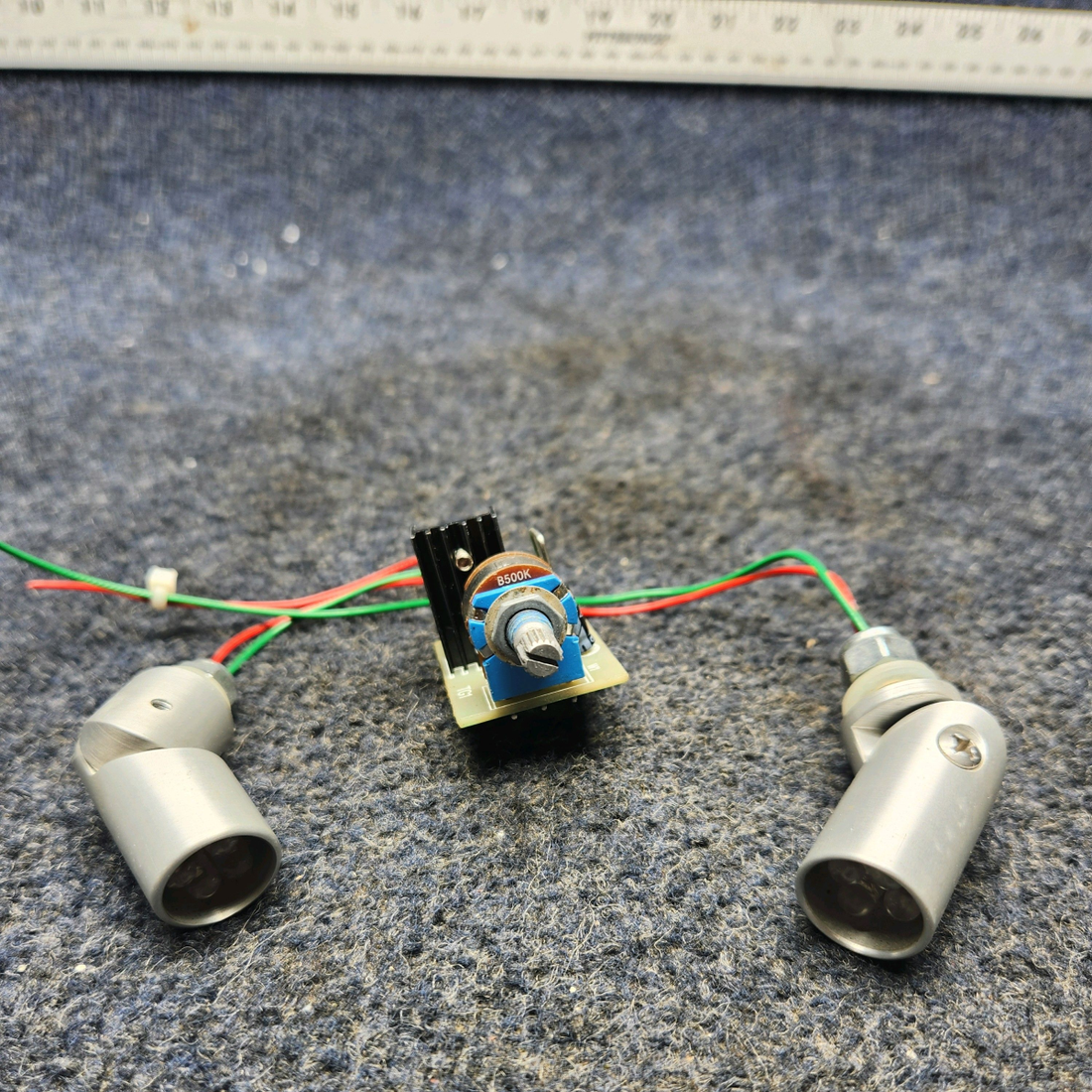 Used aircraft parts for sale, Led Dome Light PIPER PA28-140 LED DOME LIGHT ASSY WITH DIMER (VOLTS: 14)