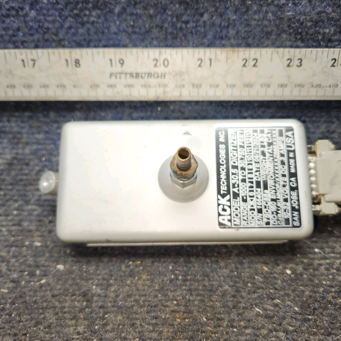 Used aircraft parts for sale, A-30.5 ACK piper PA-28-181 Altitude Digitizer Assembly with Tray (10-32V)