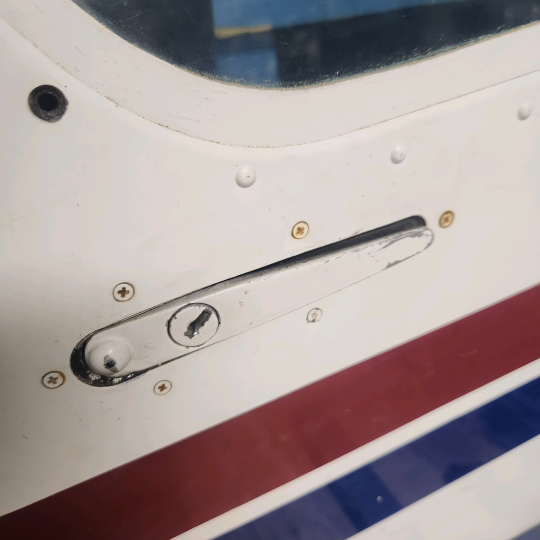 Used aircraft parts for sale, 33-400300 Beechcraft 35-33 Cabin Door RH with Storm Window