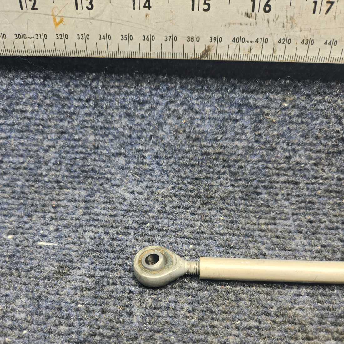 Used aircraft parts for sale, 169-524013-33 Beechcraft A23A Musketeer Custom III RUDDER PEDAL CONTROL ROD INTERCONNECT FWD