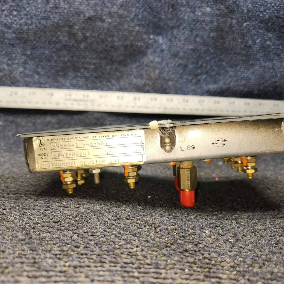 Used aircraft parts for sale, 39569-003 Rochester Gauges Piper PA34-220T Intrument Gauge Cluster (12V)
