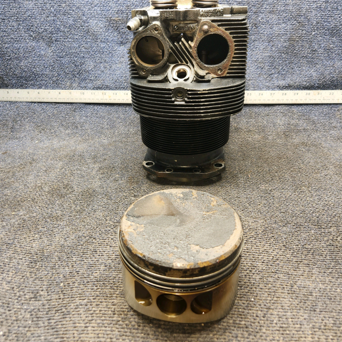 Used aircraft parts for sale, LW-12416 Lycoming Piper PA-28-140 Cylinder