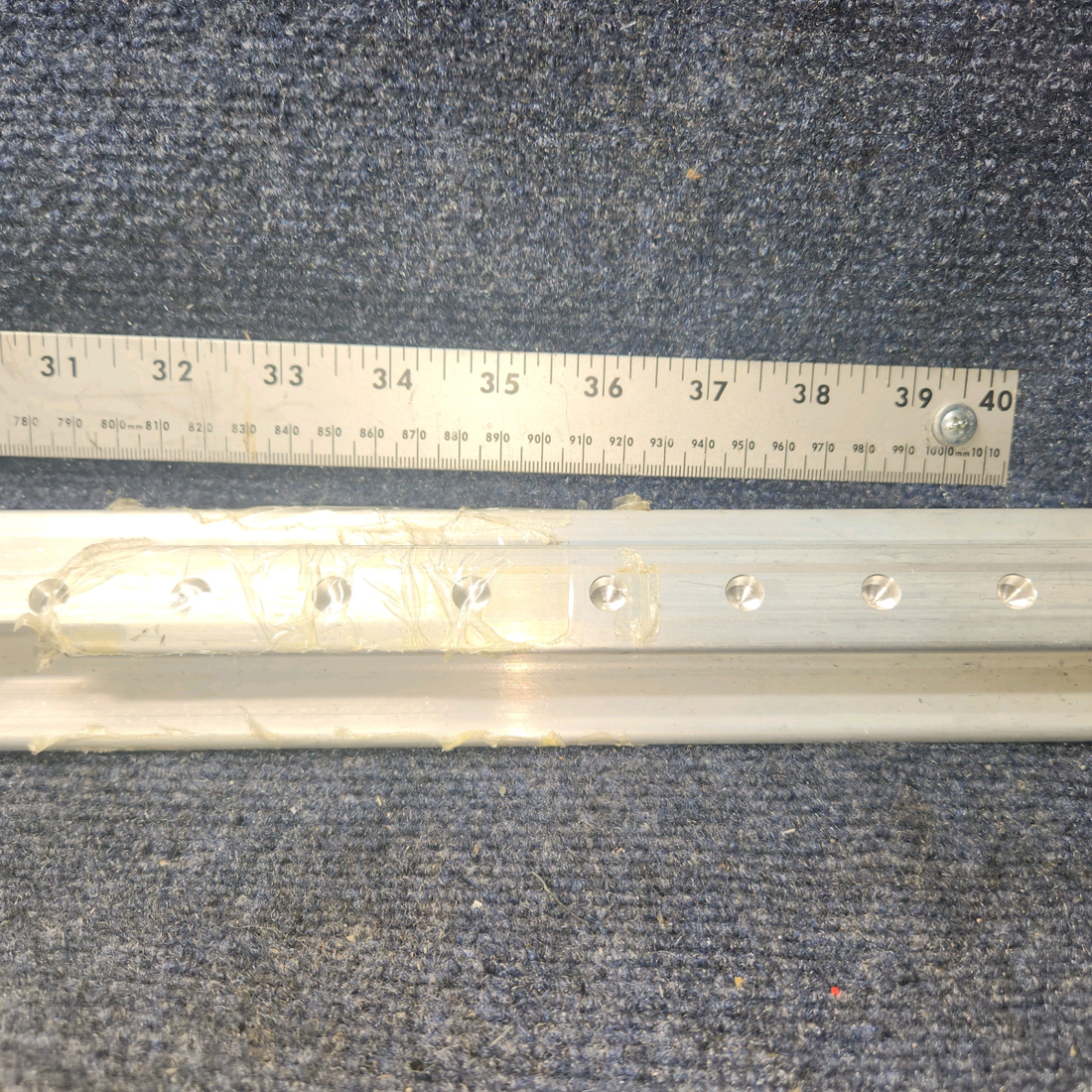 Used aircraft parts for sale, 84487-002 Piper PA-46 Seat Track Length: 23.25”