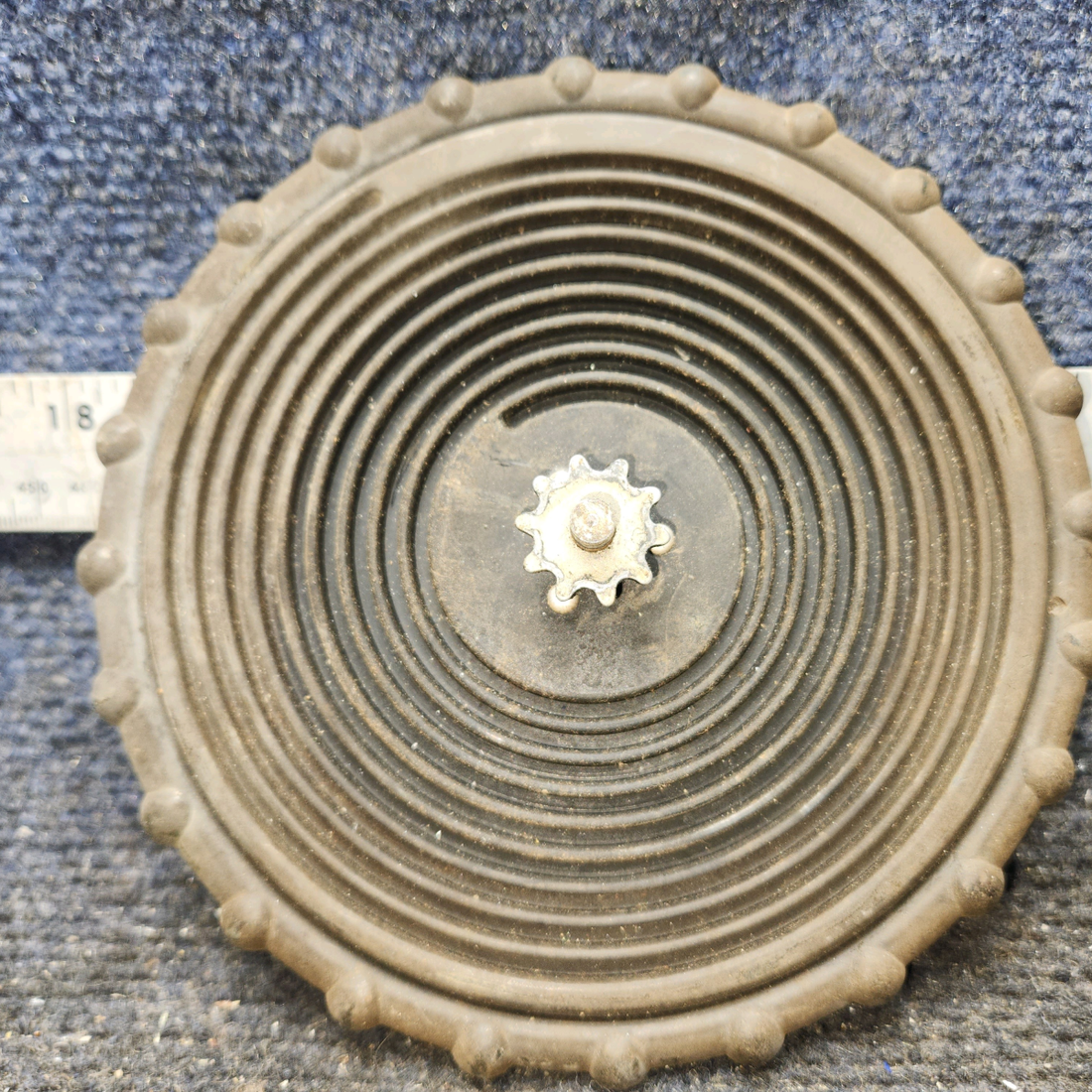 Used aircraft parts for sale, 0713656-1 Cessna 172F Elevator Trim Tab Control Wheel Assembly