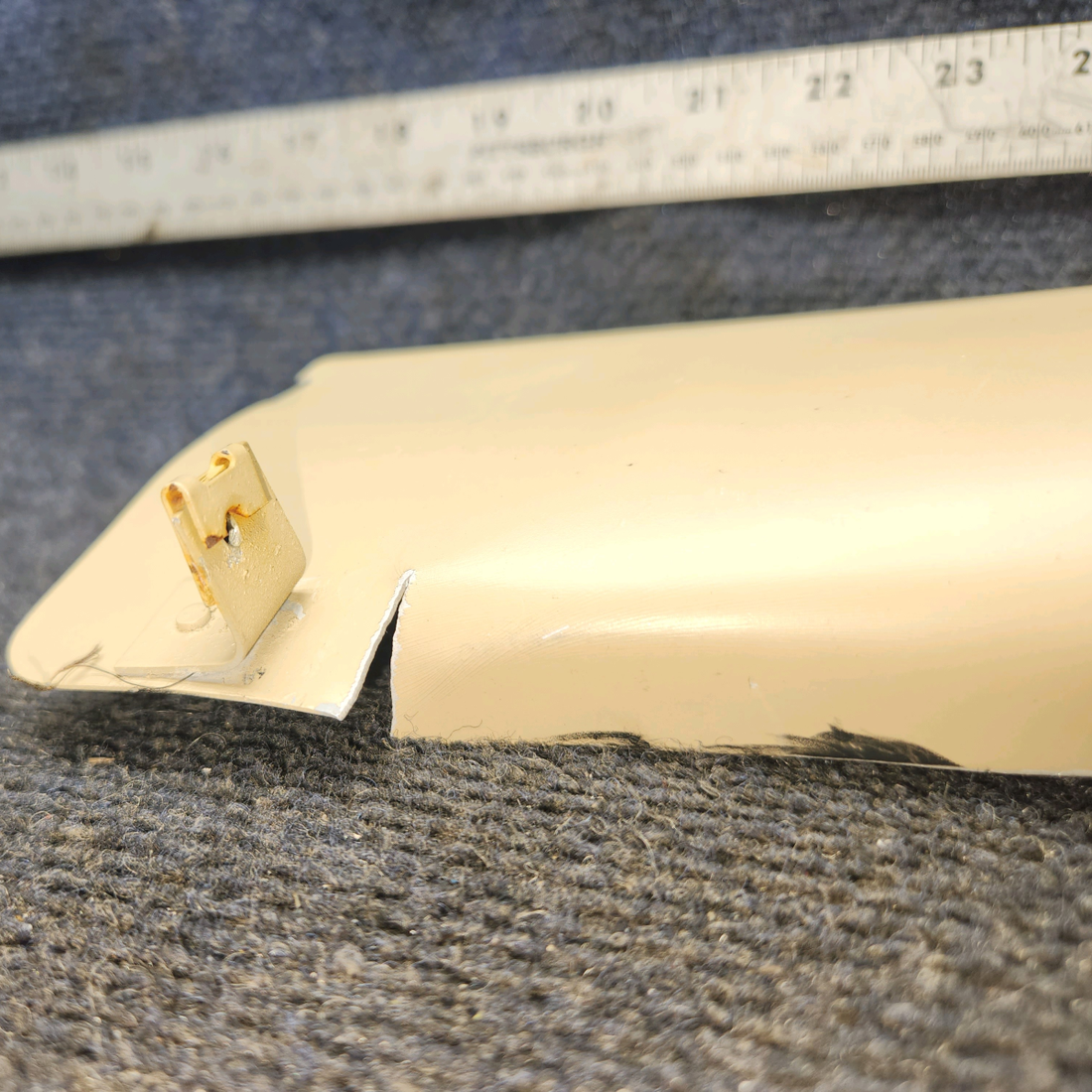 Used aircraft parts for sale, 0511137-13 Cessna 172 Doorpost Cover LH With LED Map light.