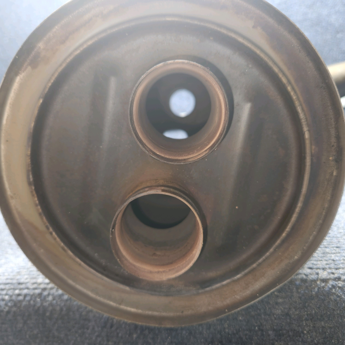 Used aircraft parts for sale, 1754001-9 CESSNA 172K LYCOMING MUFFLER (BENT TAILPIPE) "SEE PHOTOS"