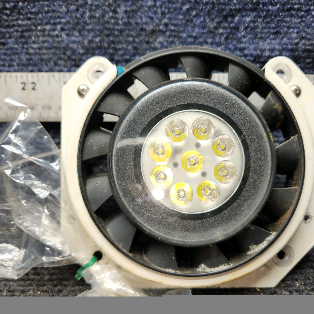Used aircraft parts for sale, 0423542-6 Cessna 172 Bracket Assy Landing Light With LED light