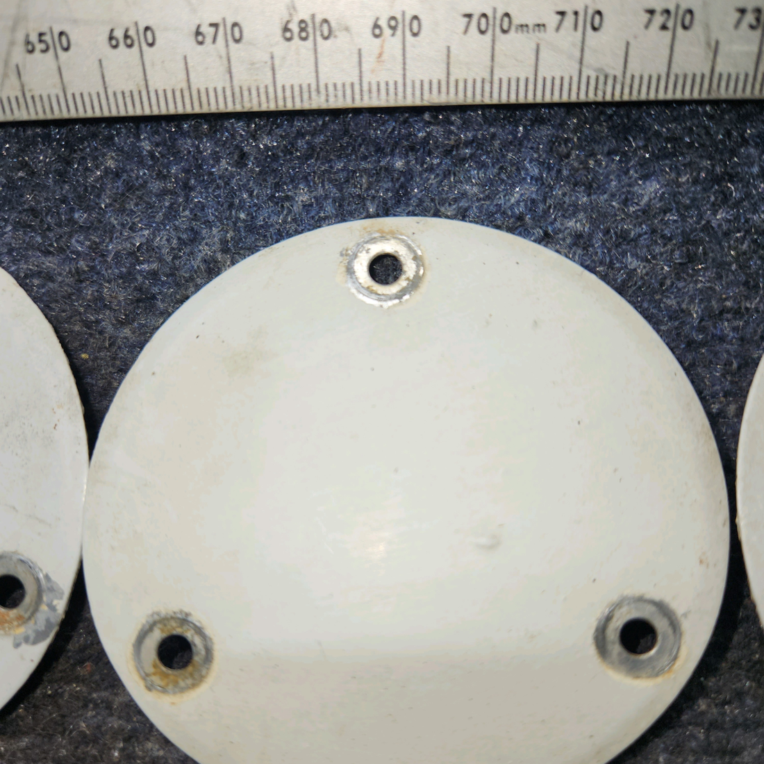 Used aircraft parts for sale, S225-3 Cessna 172F Flap Inspection Cover Plate - Set of 3