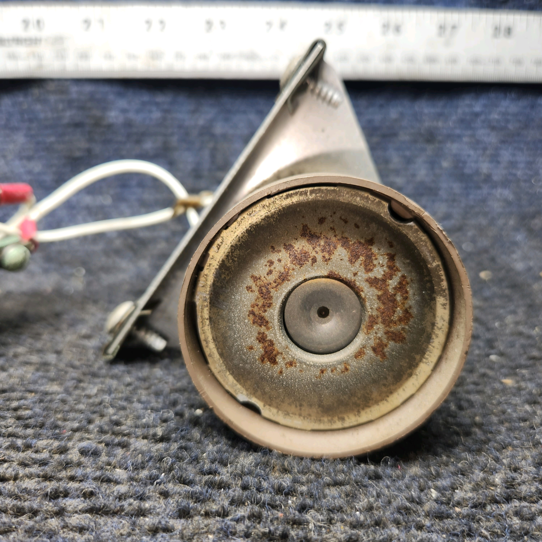 Used aircraft parts for sale, S1407-6, 0713738-3 Cessna 172E Stall Warning Horn with Bracket